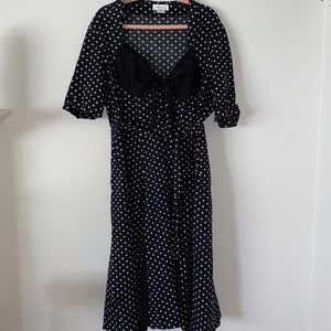 Vintage Polka Dot Dress🖤🤍